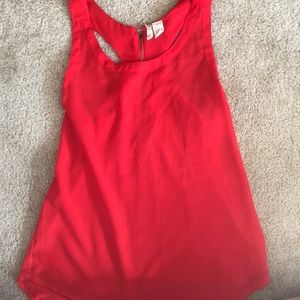 Red tank top